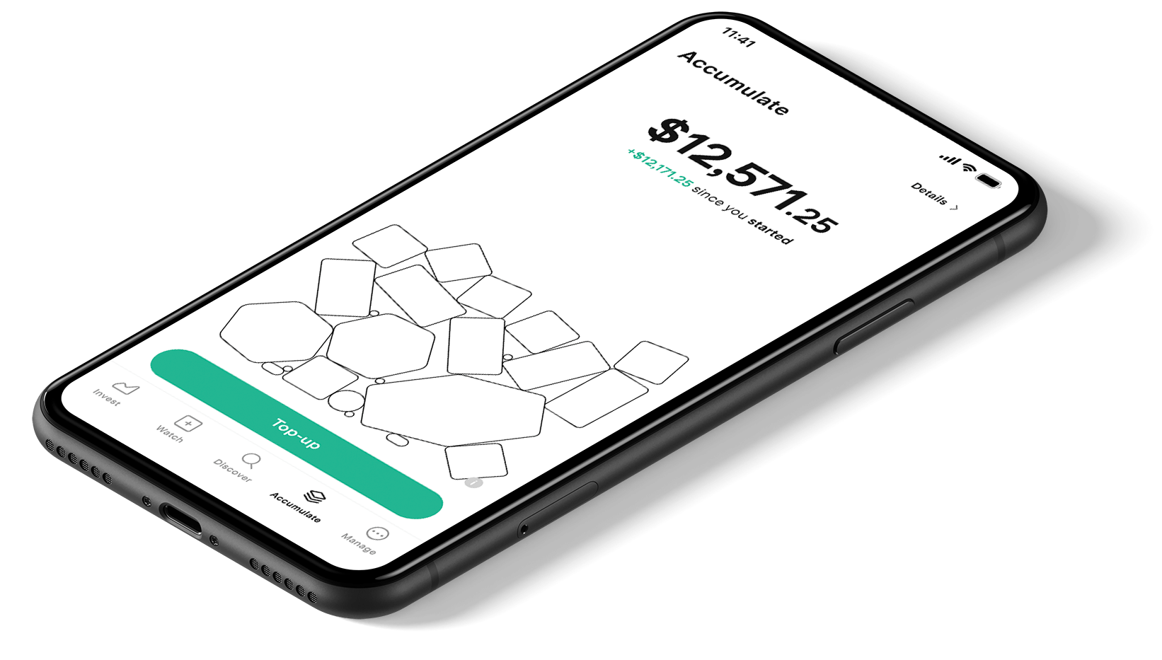 Phone with Stake app