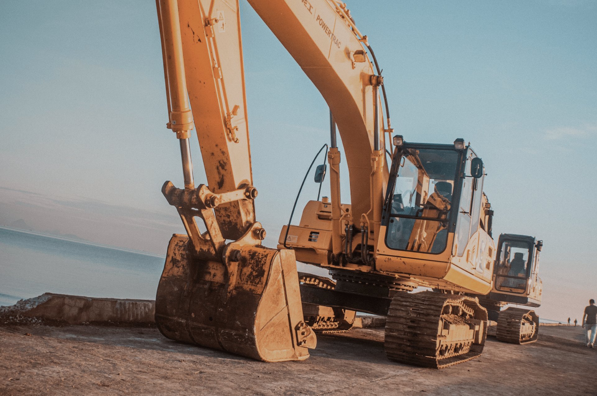 A large mechanical digger on a mining site