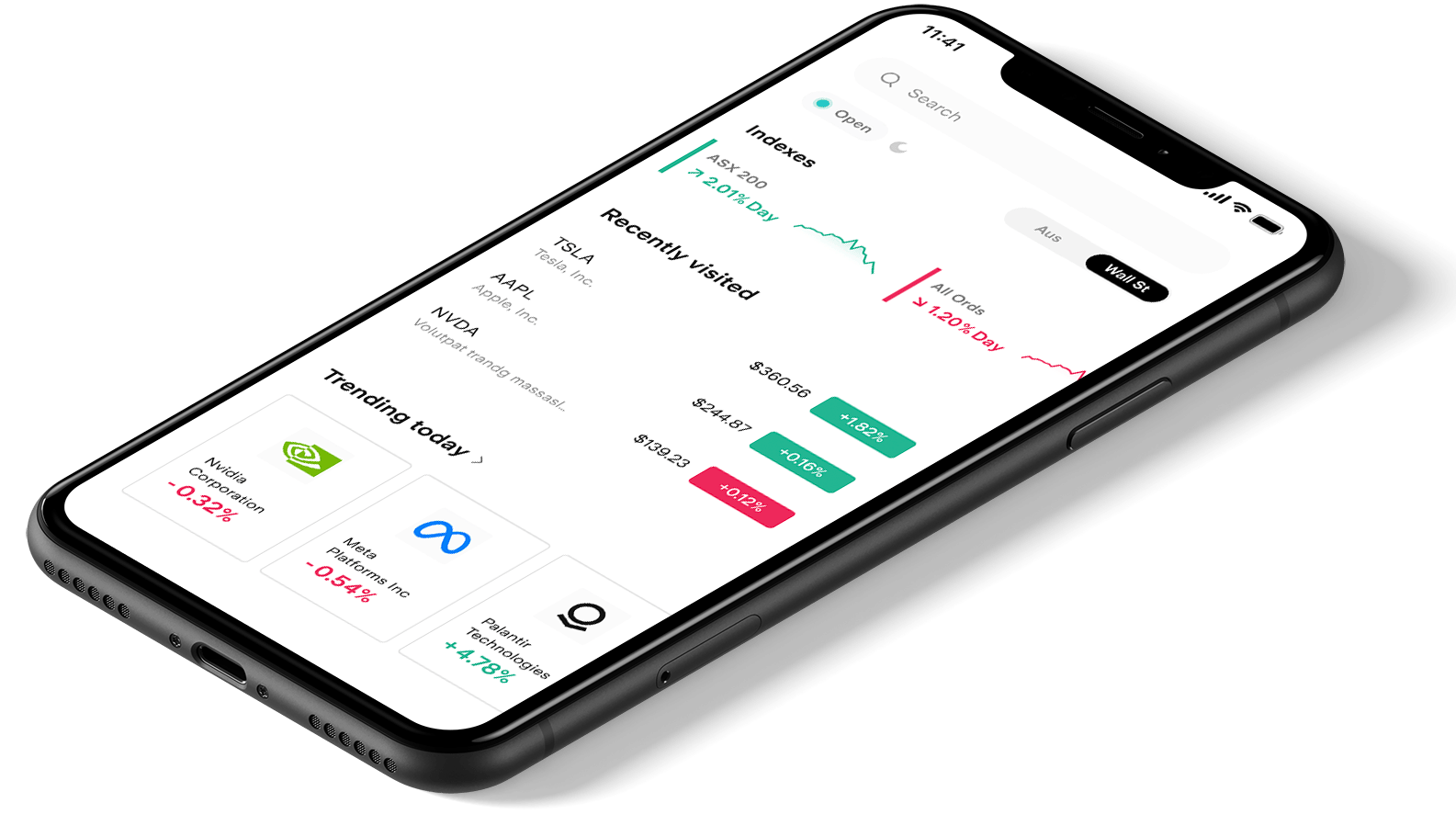Phone with Stake app