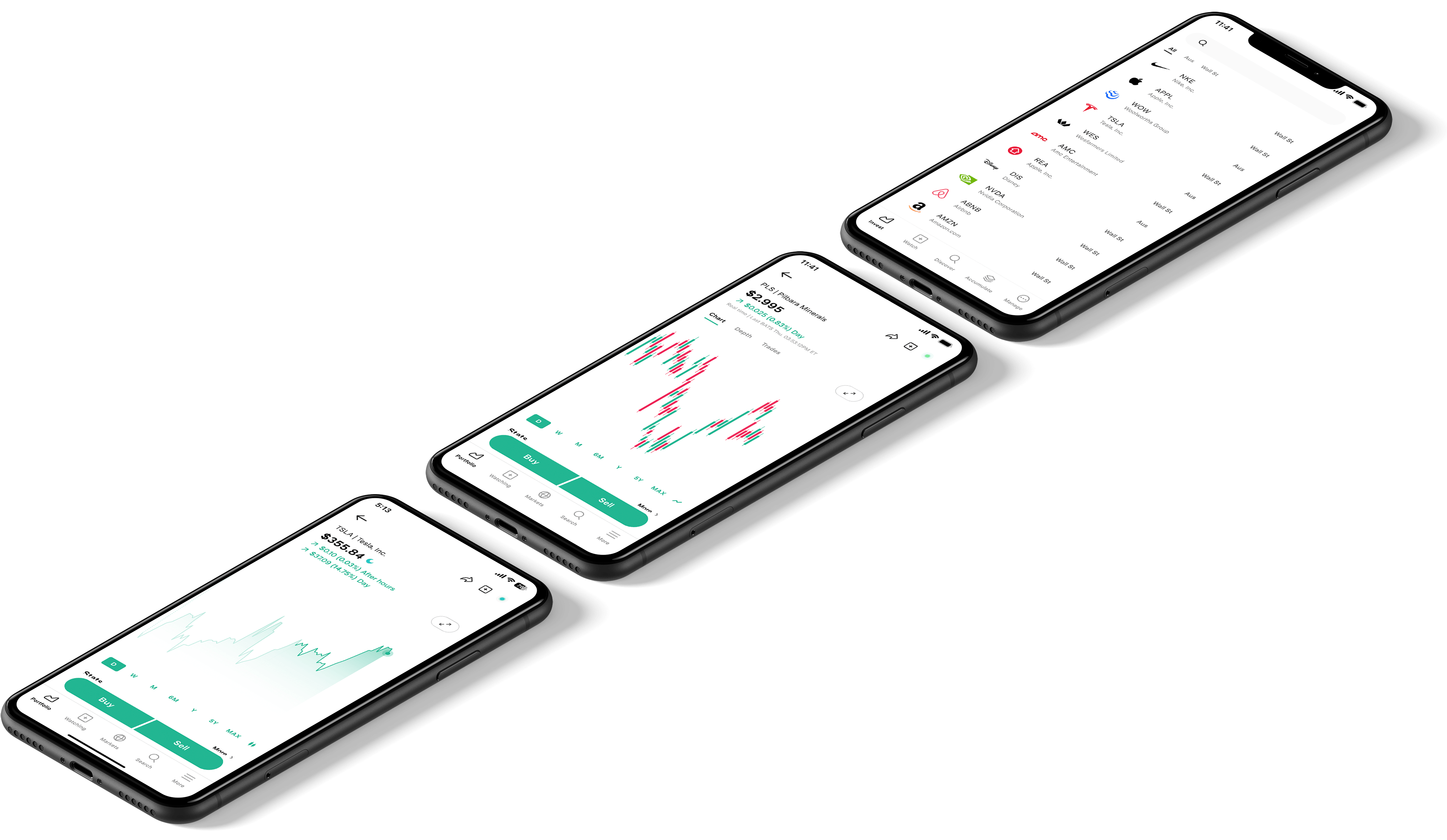 Phone with Stake app